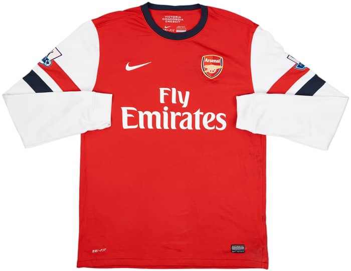 2012-14 Arsenal Home L/S Shirt Arshavin #8 - 6/10 - (L)
