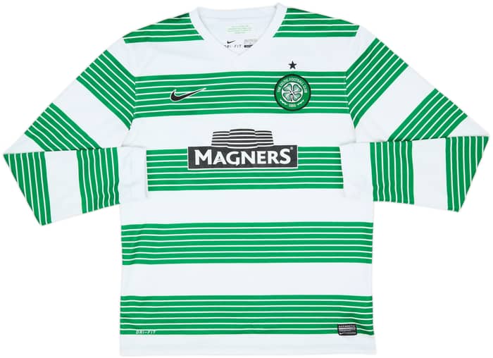 2013-15 Celtic Home L/S Shirt Amsterdam #13 - 8/10 - (M)