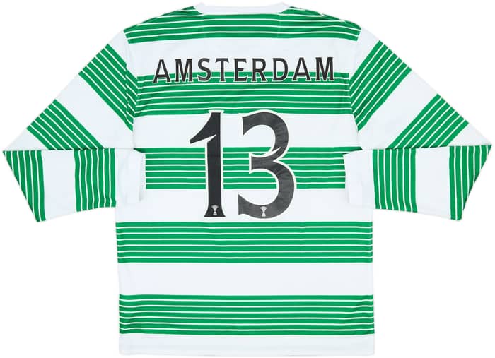 2013-15 Celtic Home L/S Shirt Amsterdam #13 - 8/10 - (M)