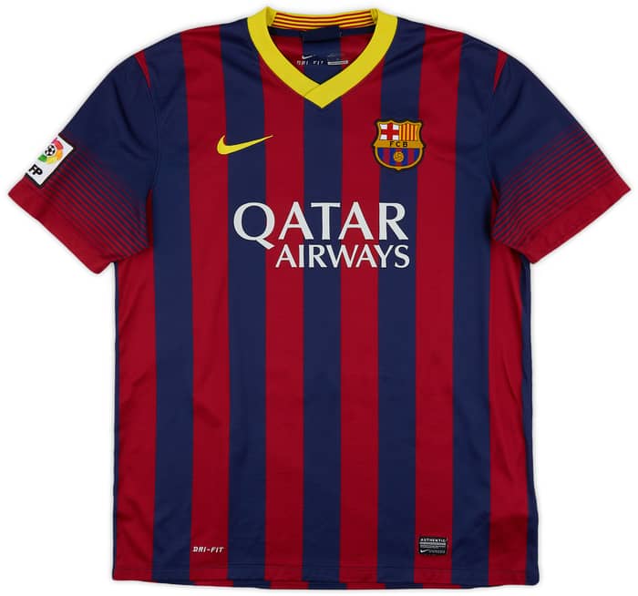 2013-14 Barcelona Home Shirt Messi #10 - 8/10 - (L)