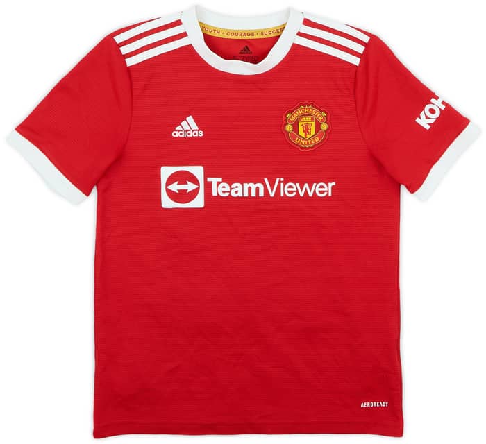 2021-22 Manchester United Home Shirt Sancho #25 - 7/10 - (M.Boys)