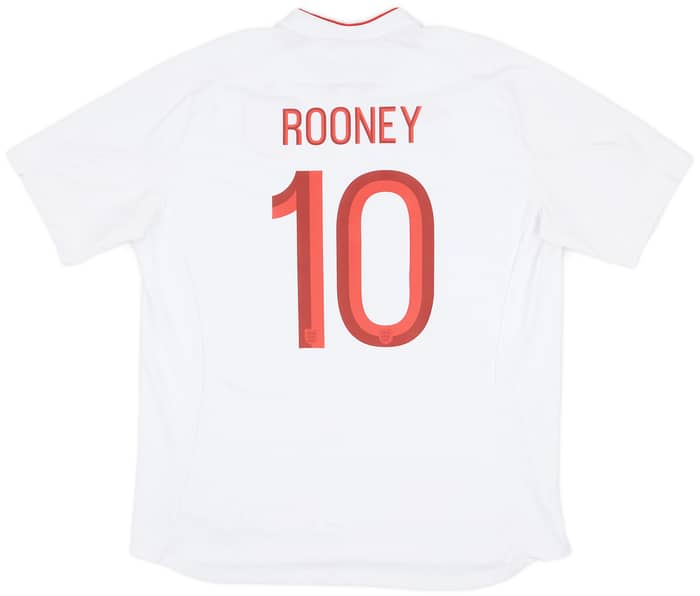 2012-13 England Home Shirt Rooney #10 - 9/10 - (XXL)