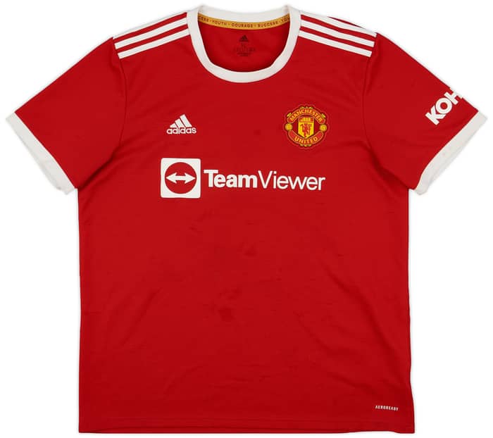 2021-22 Manchester United Home Shirt B.Fernandes #18 - 6/10 - (XL)