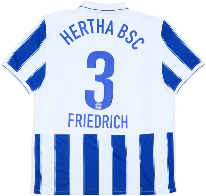2009-10 Hertha Berlin Home Shirt Friedrich #3 - 7/10 - (XL)