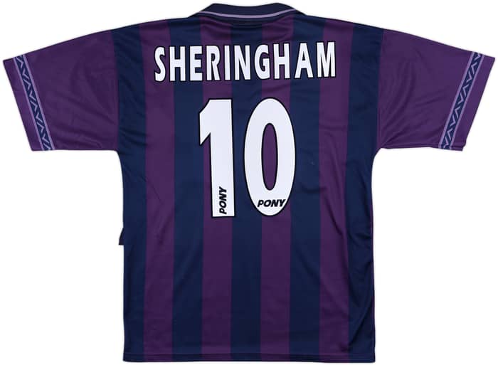 1995-97 Tottenham Away Shirt Sheringham #10 - 7/10 - (M)