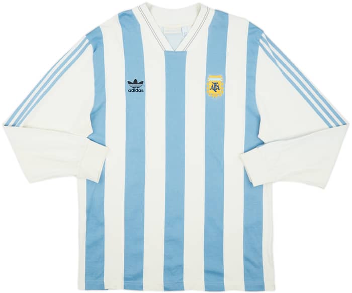 2018-19 Argentina adidas '1993' Retro Home L/S Shirt #10 (Maradona) - 8/10 - (XL)