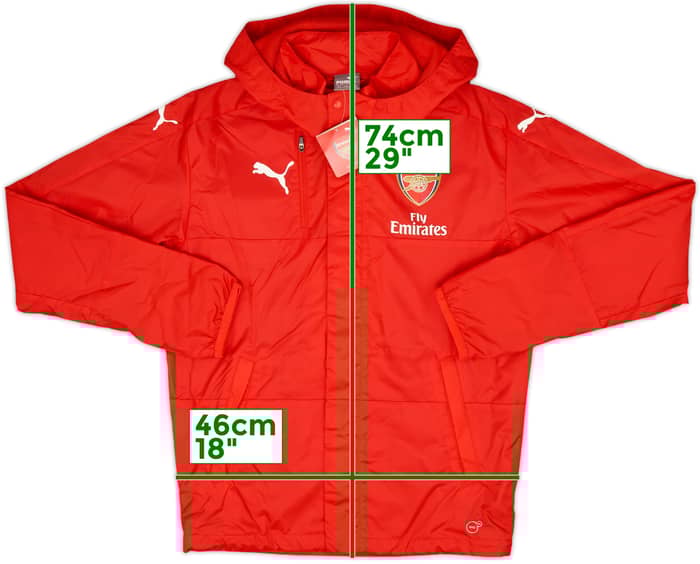 素晴らしい外見 2016-17 Arsenal Puma Hooded Rain Jacket (S) ウェア