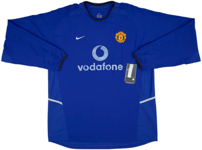 売れ筋がひ！ United Manchester 2002-03 Third (XL) #7 Beckham Shirt L/S ウェア