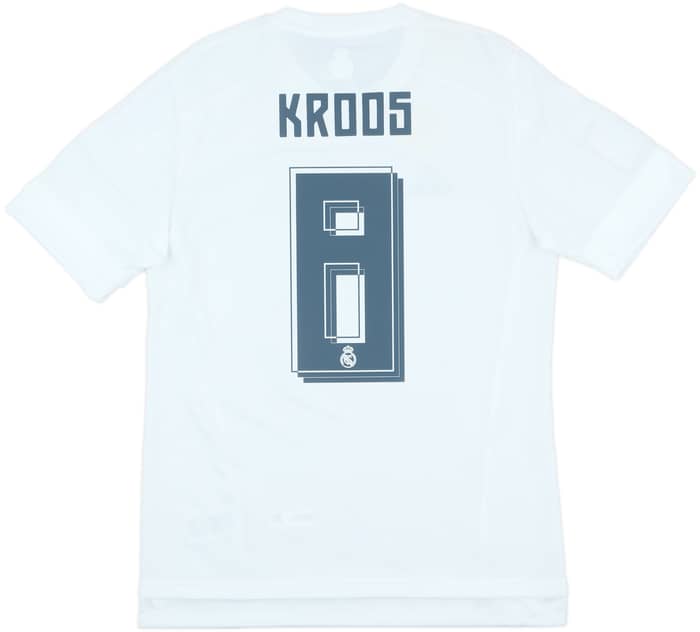 2015-16 Real Madrid Home Shirt Kroos #8 (M)