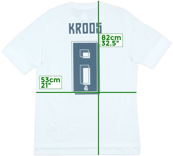 2015-16 Real Madrid Home Shirt Kroos #8 (M)