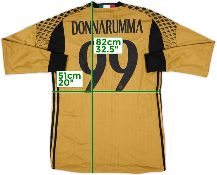2016-17 AC Milan Player Issue GK Shirt Donnarumma #99 (L)