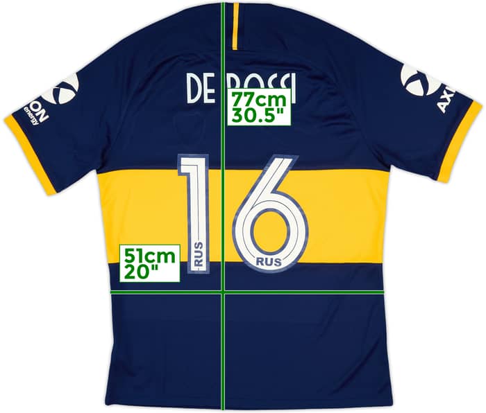 2019-20 Boca Juniors Home Shirt De Rossi #16 (L)