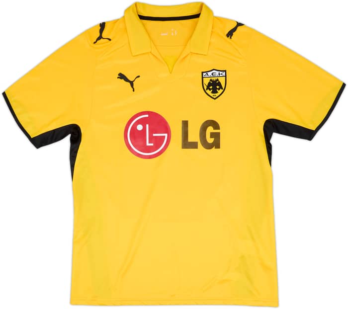 2008-09 AEK Athens Home Shirt - 9/10 - (M)