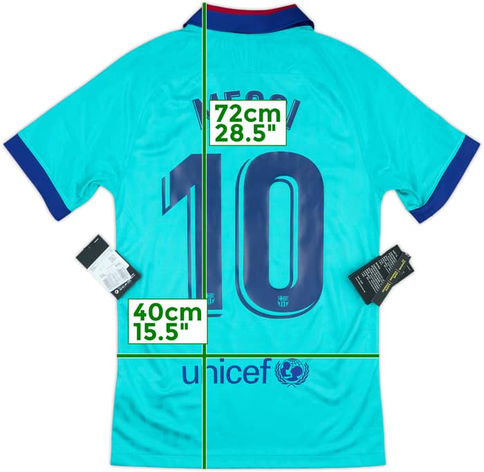 2019-20 Barcelona Third CL Shirt Messi #10 (XS)