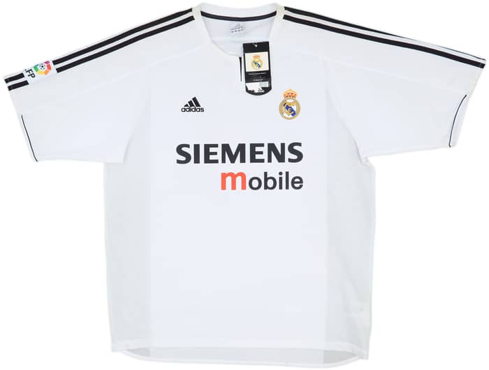 2003-04 Real Madrid Home Shirt Zidane #5 (XL)