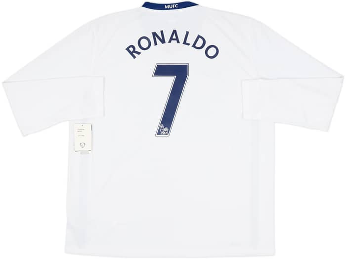 2008-10 Manchester United Away L/S Shirt Ronaldo #7 (XL)