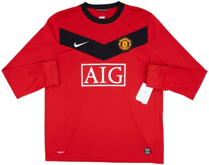 2009-10 Manchester United Home L/S Shirt Rooney #10 (L)