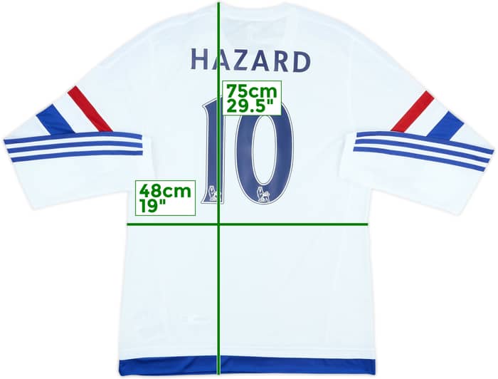 2015-16 Chelsea Player Issue Away L/S Shirt Hazard #10 (L)