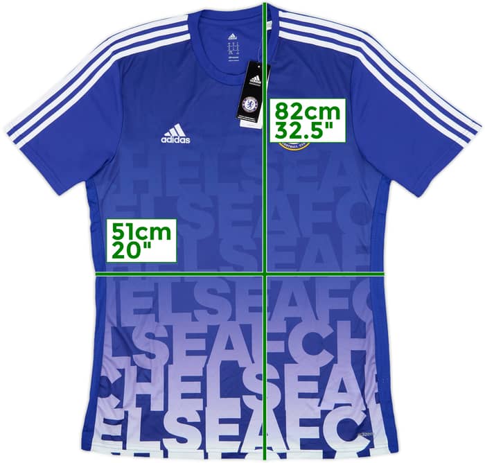 2015-16 Chelsea adizero Training Shirt (XL)