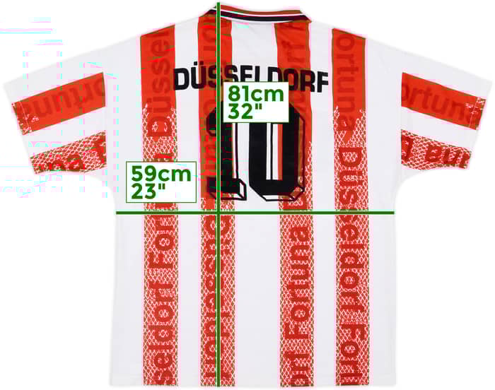 1996-98 Fortuna Dusseldorf Home Shirt #10 - 8/10 - (XL)