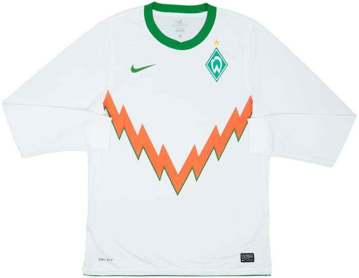 ファッションなデザイン 2010-11 (L) - 10/10 - Shirt L/S Away Issue Player Bremen Werder ウェア