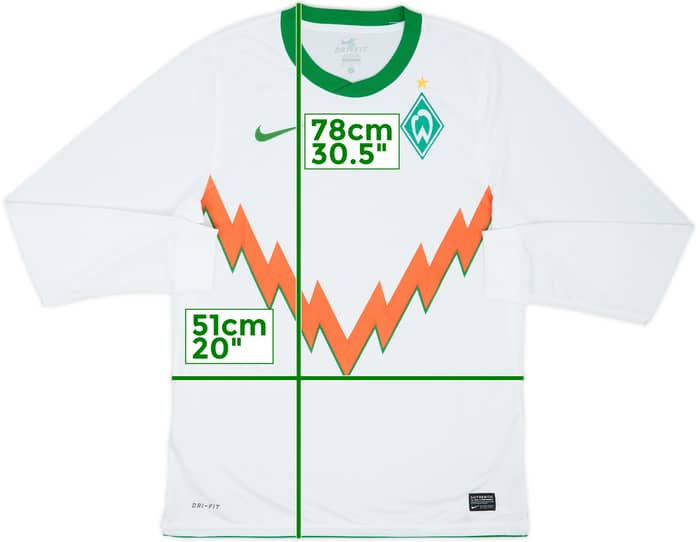 初売り 福袋 2010-11 Werder Bremen Player Issue Away L/S Shirt - 10/10 - (L) ウェア