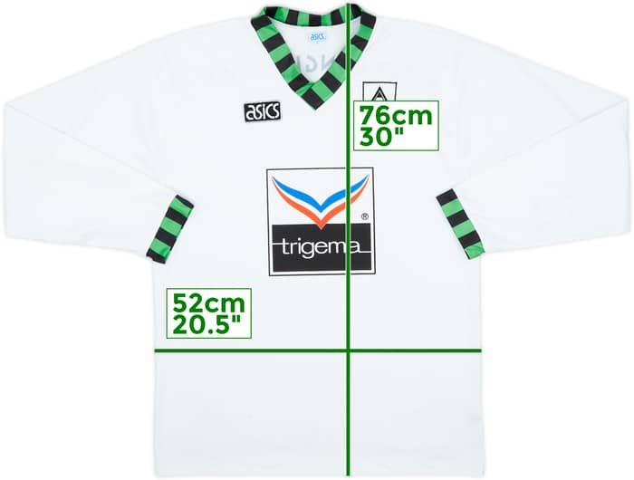 1992-94 Borussia Monchengladbach Home L/S Shirt - 8/10 - (L)