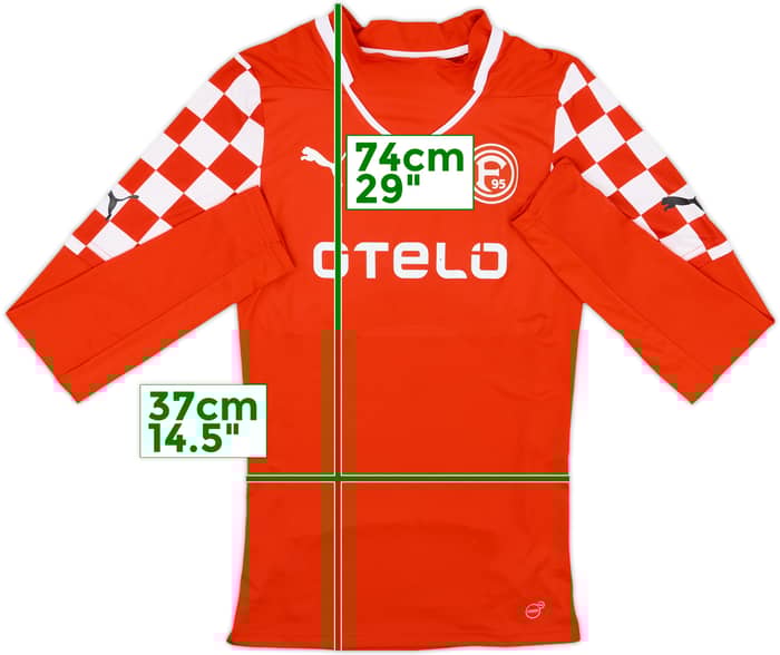 2014-15 Fortuna Dusseldorf Authentic (ACTV Fit) Home L/S Shirt - 7/10 - (M)