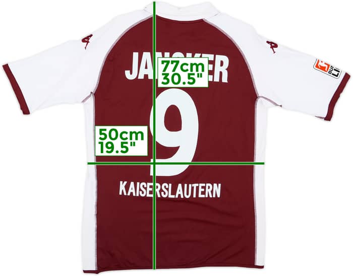 2004-05 Kaiserslautern Home Shirt Jancker #9 - 7/10 - (XXL)