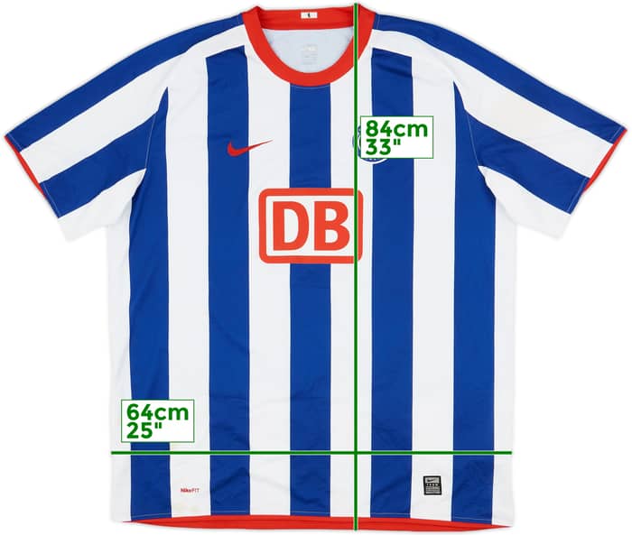 2008-09 Hertha Berlin Home Shirt - 7/10 - (XXL)