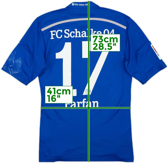 2014-16 Schalke Home Shirt Farfan #17 - 4/10 - (S)