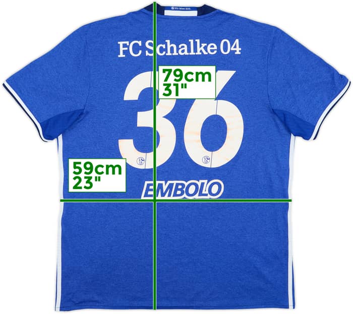 2016-18 Schalke Home Shirt Embolo #36 - 5/10 - (XL)