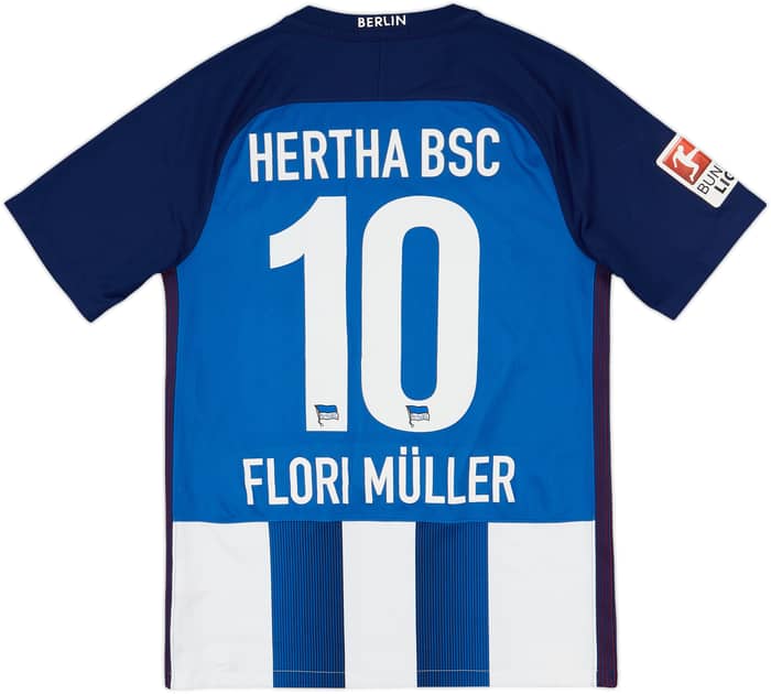 2016-17 Hertha Berlin Home Shirt Flori Muller #10 - 7/10 - (S)