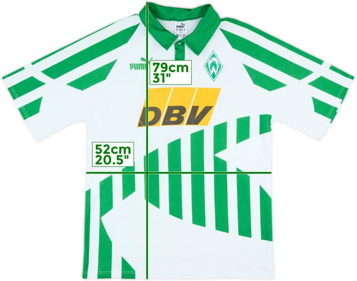 1994-95 Werder Bremen Match Issue Home Shirt #10