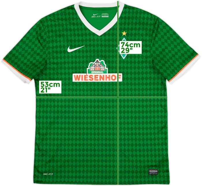2013-14 Werder Bremen Home Shirt - 6/10 - (L)