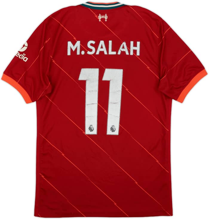 2021-22 Liverpool Home Shirt M. Salah #11 - 4/10 - (S)