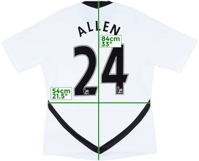 2011-12 Swansea Home Shirt Allen #24 - 7/10 - (L)