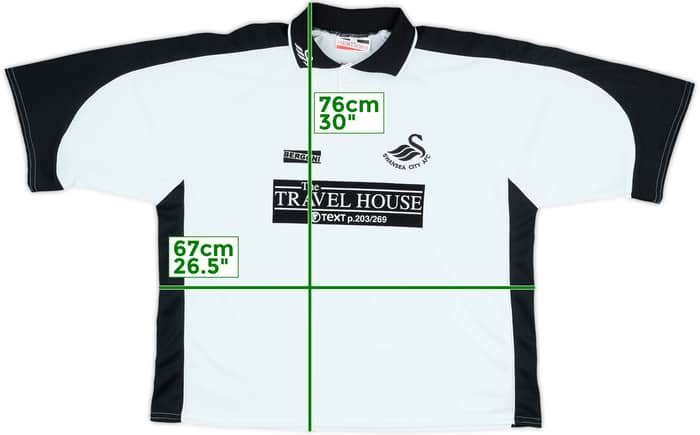 2003-04 Swansea City Home Shirt - 9/10 - (XL)