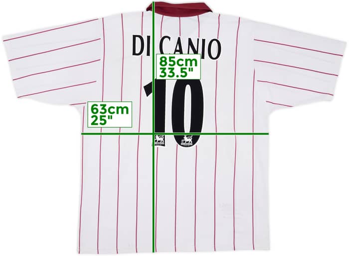 2002-03 West Ham Away Shirt Di Canio #10 - 4/10 - (XL)
