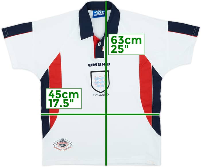 1997-99 England Home Shirt - 5/10 - (L.Boys)