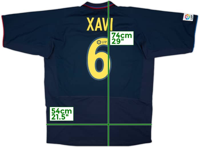 2002-03 Barcelona Player Issue Away Shirt Xavi #6 - 8/10 - (XXL)