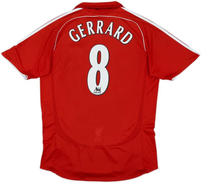 2006-08 Liverpool Home Shirt Gerrard #8 - 5/10 - (M)