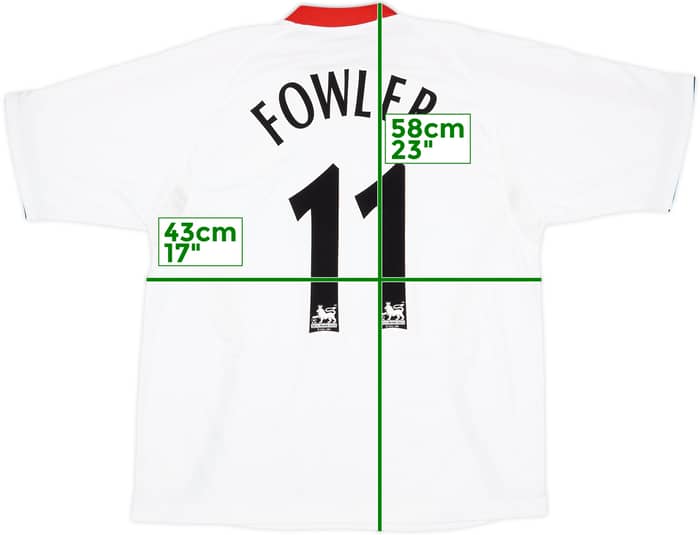 2005-06 Liverpool Away Shirt Fowler #11 - 8/10 - (XL)