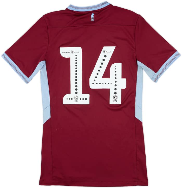 2018-19 Aston Villa Match Issue Home Shirt #14
