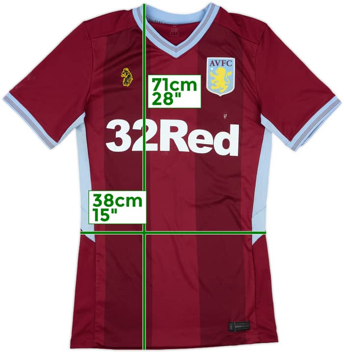 2018-19 Aston Villa Match Issue Home Shirt #14