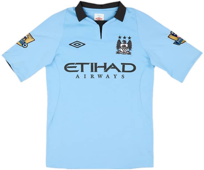 2012-13 Manchester City Home Shirt Kompany #4 - 8/10 - (XS)