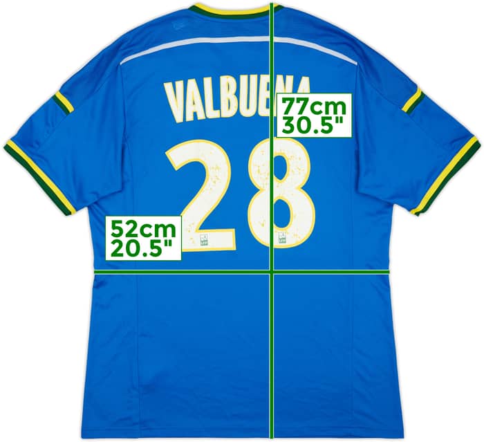 2013-14 Olympique Marseille Fourth Shirt Valbuena #28 - 7/10 - (XL)