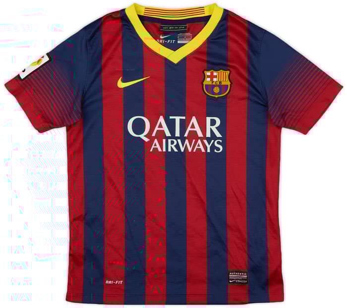 2013-14 Barcelona Home Shirt - 7/10 - (M.Boys)