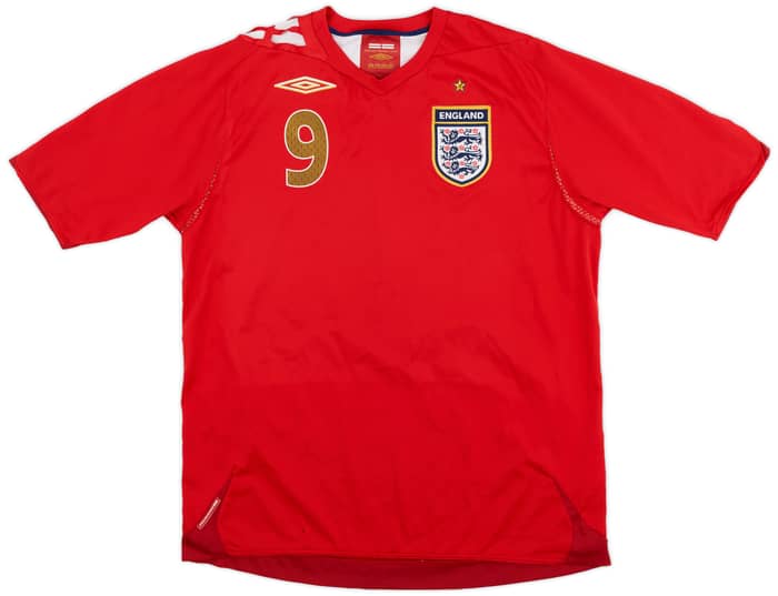 2006-08 England Away Shirt Rooney #9 - 5/10 - (L)