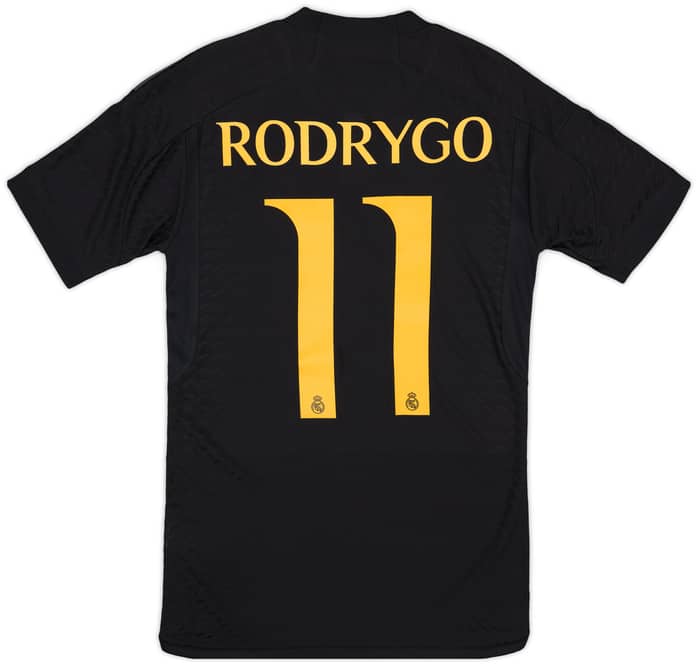 2023-24 Real Madrid Authentic Third Shirt Rodrygo #11 (XXL)